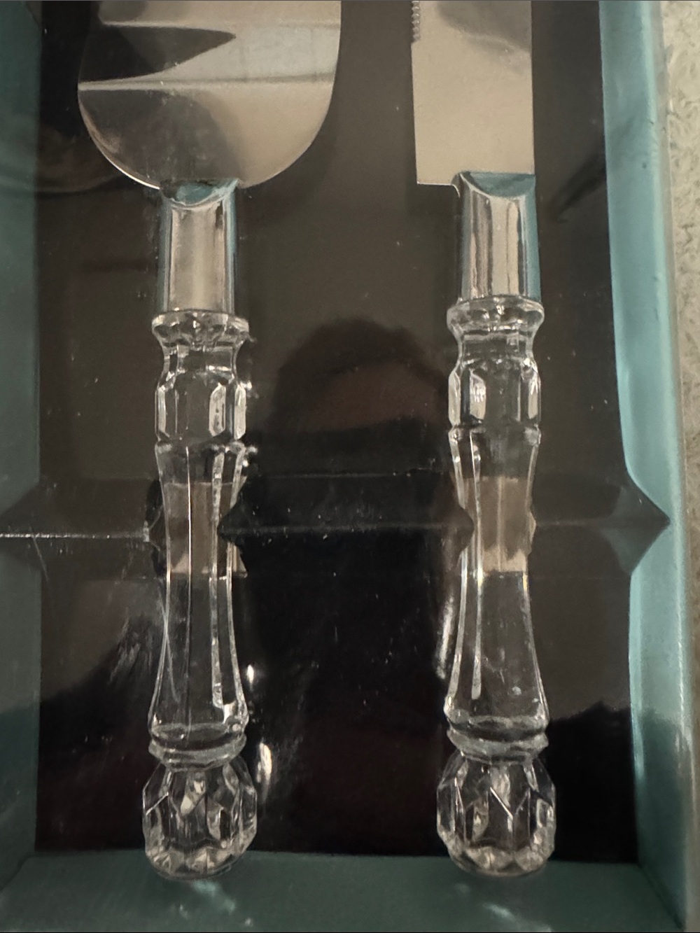 Clear Handle Cake Server and Knife Set - Clear - Picture 3 of 4